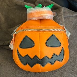 NEW Mad Engine pumpkin cross body purse